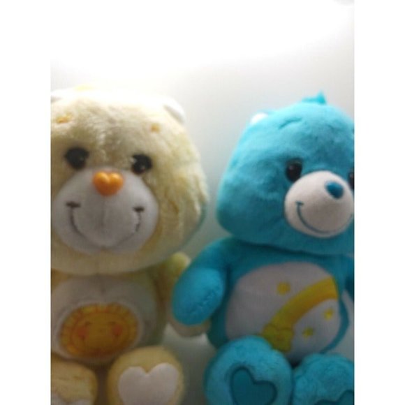 2012 Care Bear Funshine & Wish Bear 12” Stuffed Plush Toy Stuffed Animals Love - Picture 5 of 6